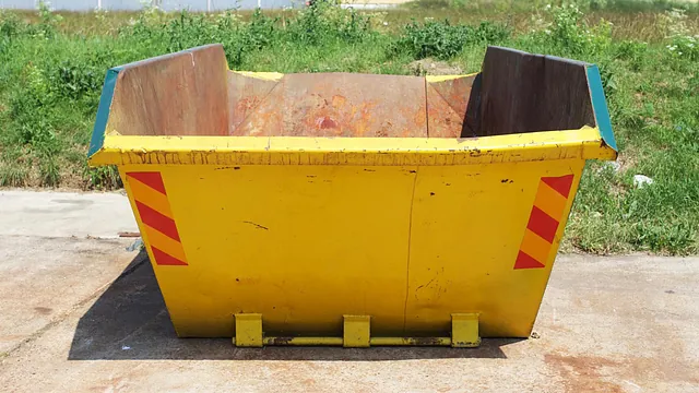 Empty skip ready to be filled in Lancashire